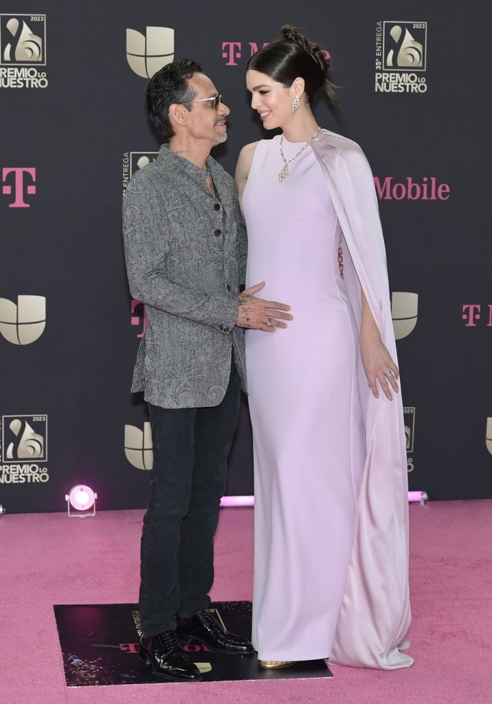 Marc Anthony Cradles His Wife's Baby Bump on the Red Carpet