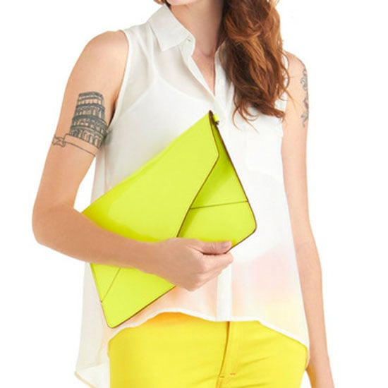 Bright yellow clutch online