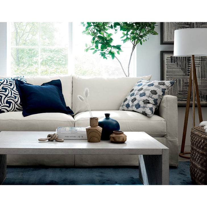 A Sofa For Small Spaces Crate & Barrel Willow White Apartment Sofa