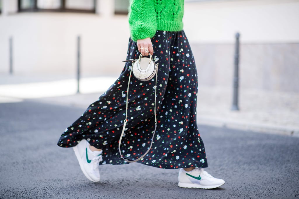 a floral dress