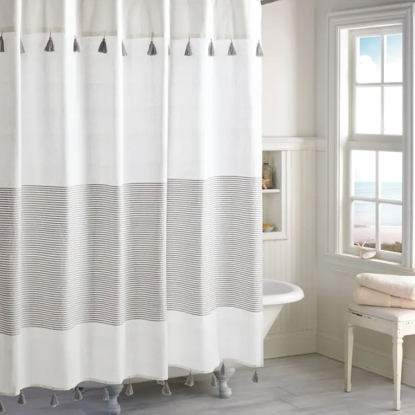 Peri Home Panama Stripe Shower Curtain