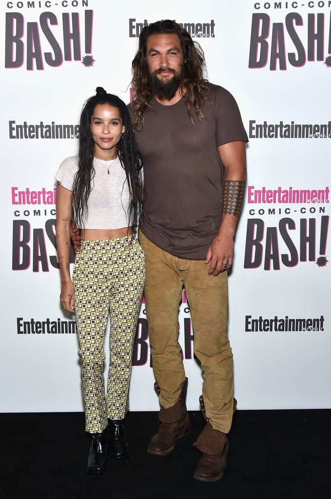 Jason Momoa and Zoë Kravitz at Comic-Con 2018