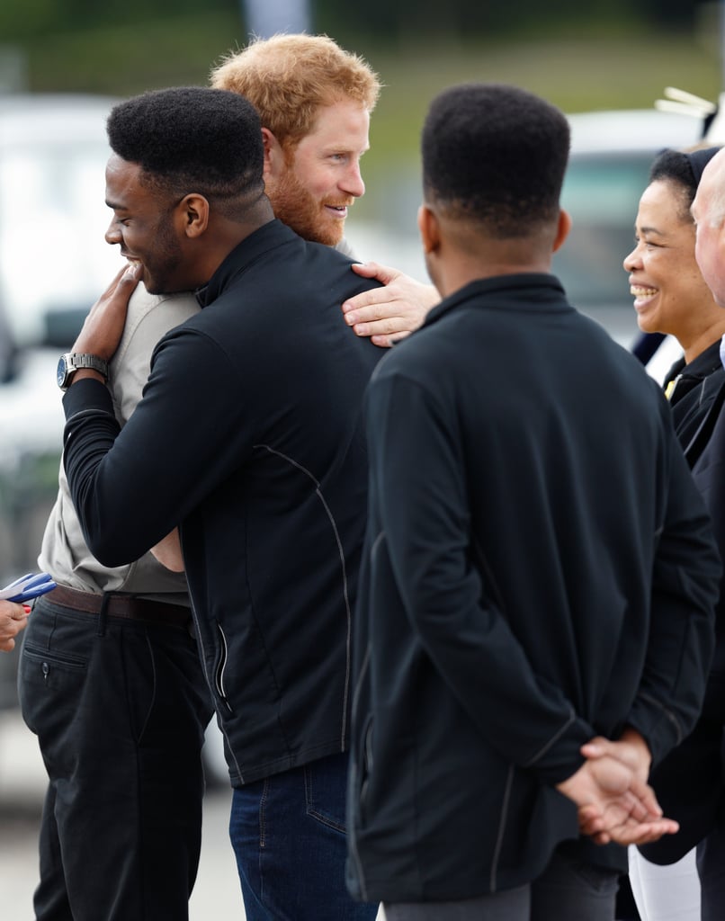 Prince Harry Visits Kids in England July 2016