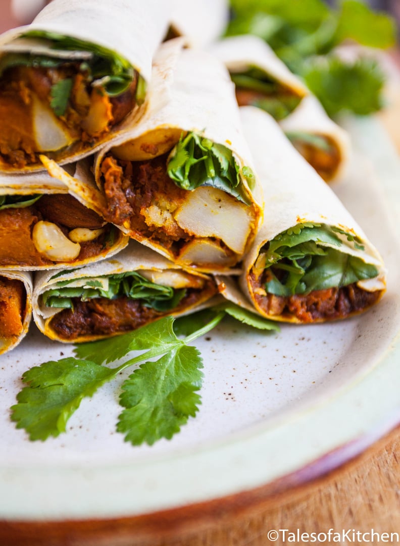 Pumpkin and Potato Curry Rolls