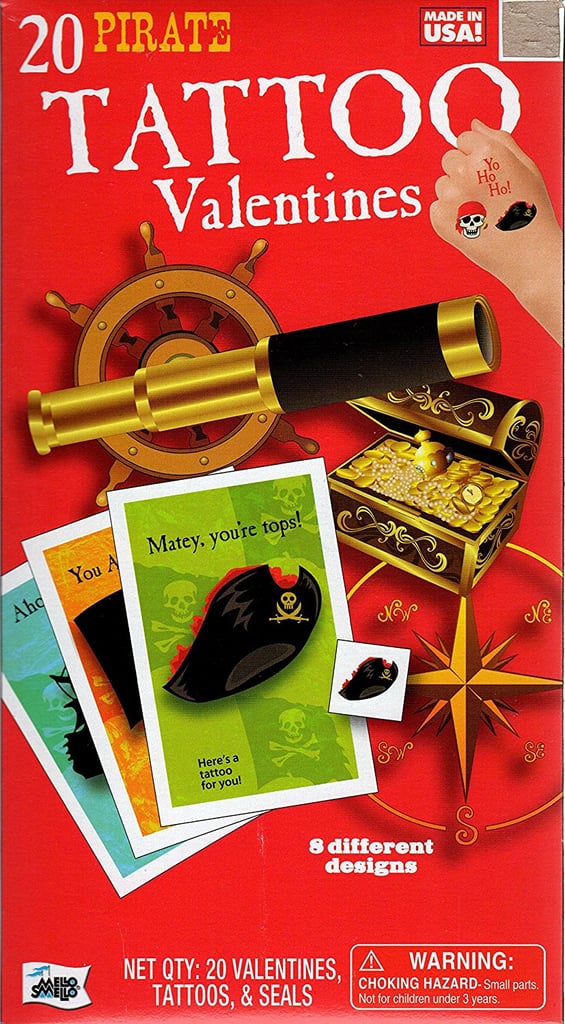Pirate Tattoo Kids Valentine Cards