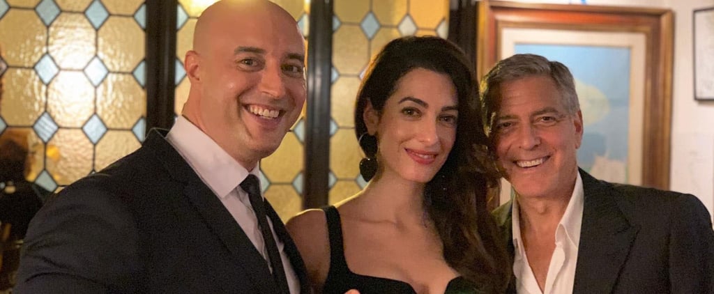 Amal Clooney Wears Black Dress in Italy June 2019