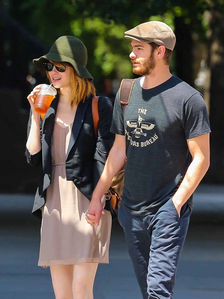 Emma Stone and Andrew Garfield Kissing in NYC