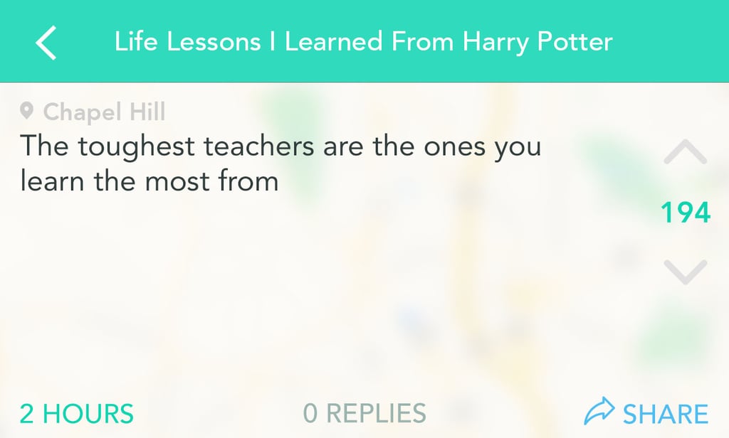 Teachers are an endless source of inspiration.