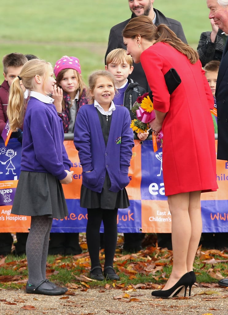 Pregnant Kate Middleton in Norwich in Nov. 2014 | Photos