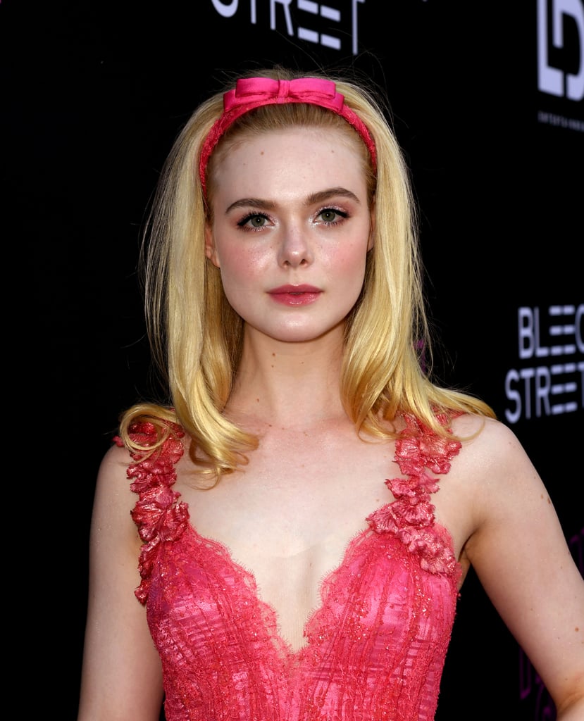 Elle Fanning Pink Rodarte Dress at Teen Spirit Premiere