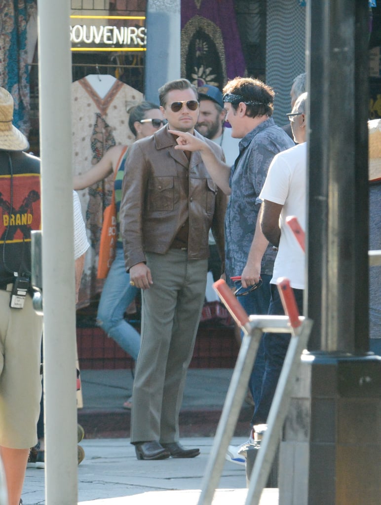 Leonardo DiCaprio and Brad Pitt Filming in LA July 2018