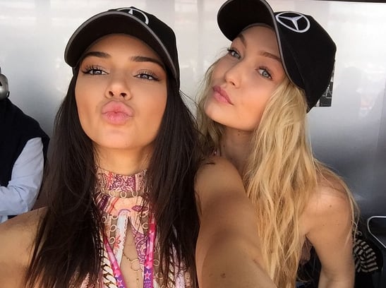 Kendall Jenner and Gigi Hadid spent time together in Monaco, posing for a cute selfie.