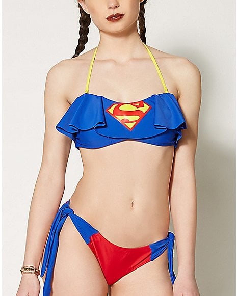 Supergirl Bandeau Bikini ($25, originally $50) 16 Superhero Swimsuits That ...