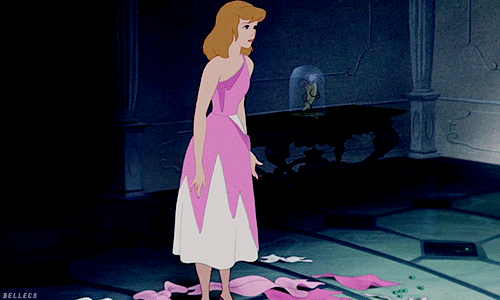 When Cinderella's stepsisters tore apart her dress.