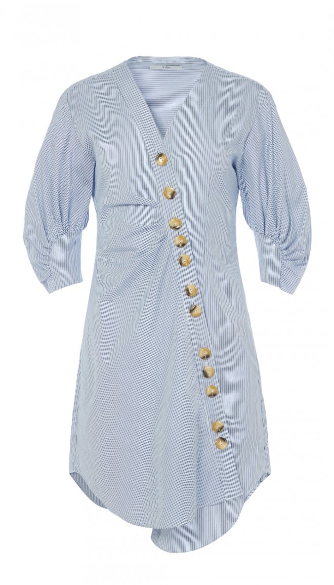 Tibi asymmetrical shirt top