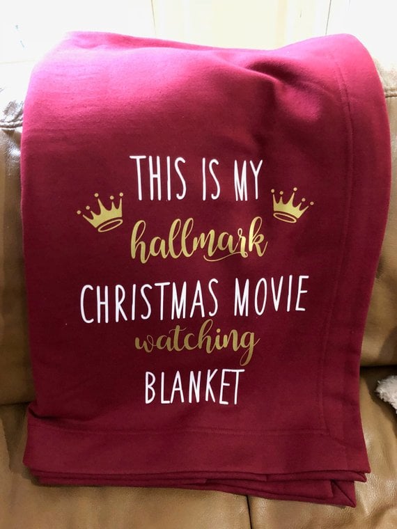 Hallmark christmas shop movie throw