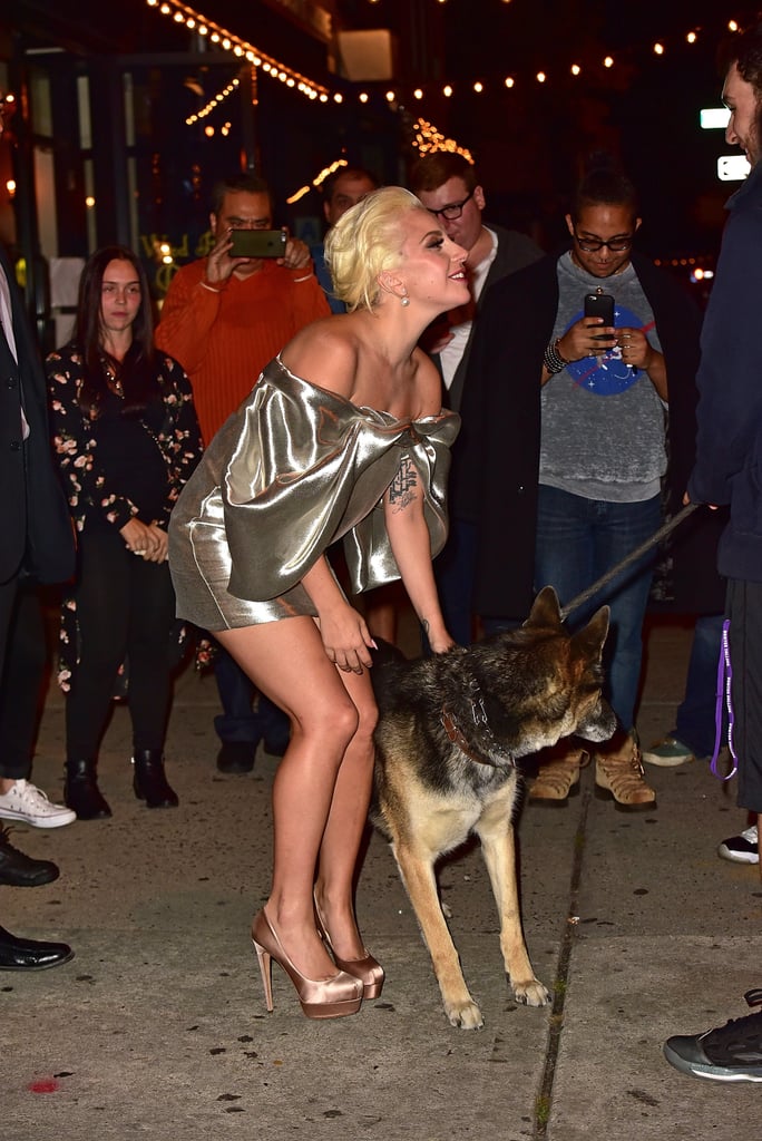 Lady Gaga in NYC With Mom October 2015