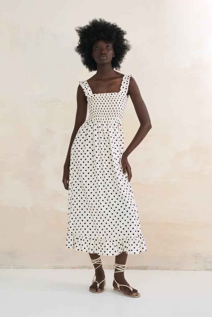 A Spotted Style: Zara Polka Dot Midi Dress