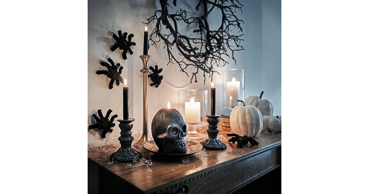 Patch NYC Scary Skull Candle | Crate & Barrel 2020 Halloween ...