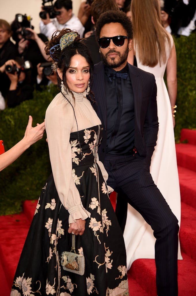 Lisa Bonet and Lenny Kravitz at the Met Gala 2015