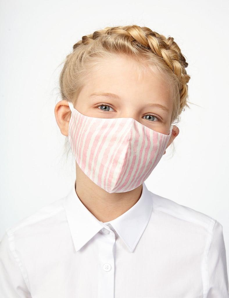 Marks & Spencer 5 Pack Reusable and Adjustable Kids' Pink Patterned Face Coverings