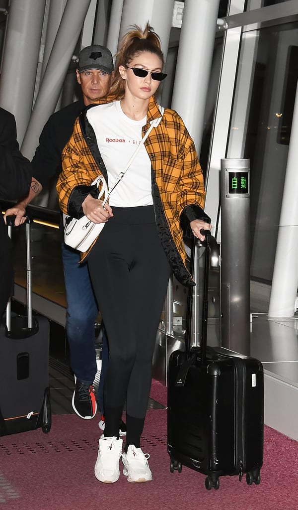 Gigi Hadid Storets Plaid Jacket November 2018