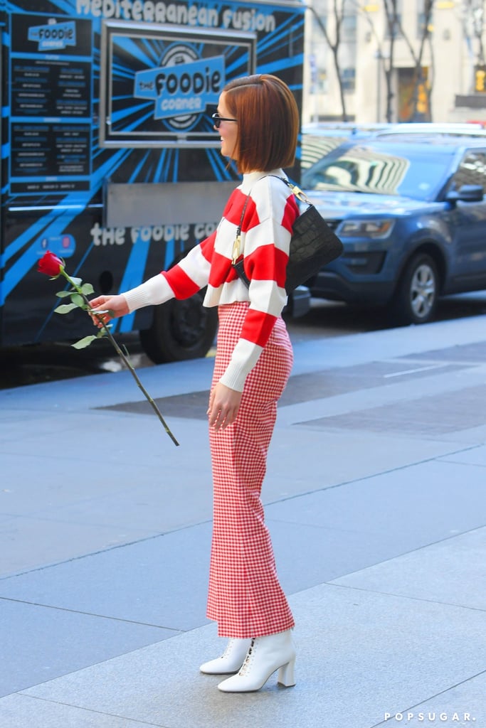Zoey Deutch's My Other Half Miu Miu Valentine's Day Sweater