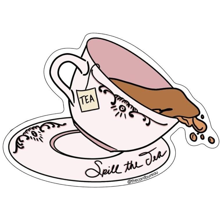 Spill the Tea Vinyl Sticker