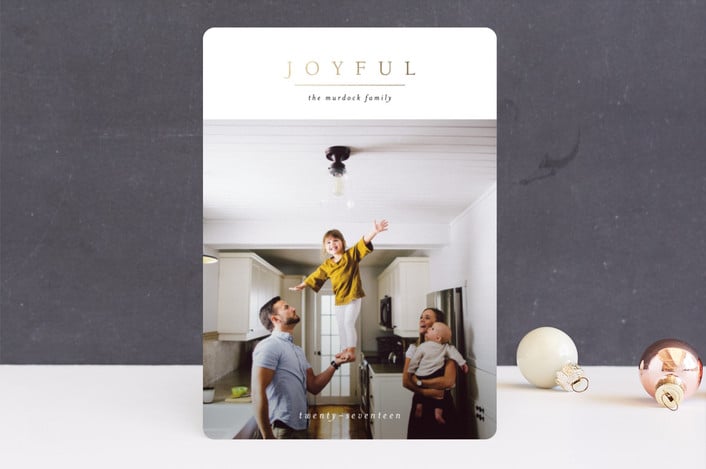 Minimal Joy Card from Minted ($1-$3 per card)
