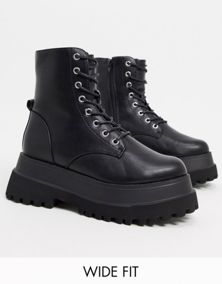 ASOS Design Wide Fit Agile Boots | The Best Black Boots and Ankle Boots ...