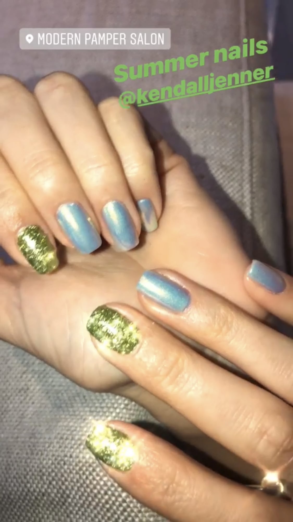 Kendall Jenner S Flower Manicure Popsugar Beauty