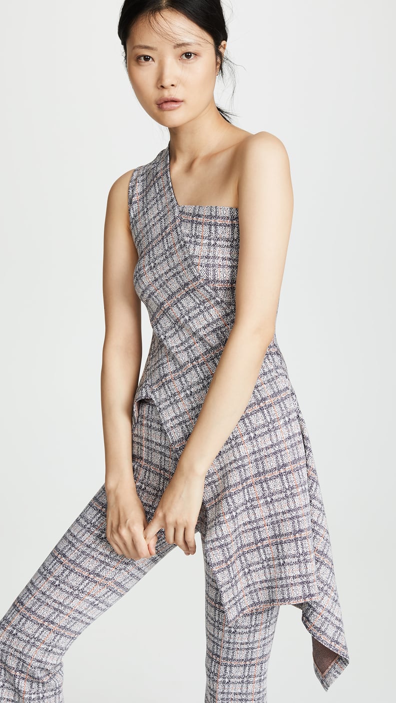 One Shoulder Printed Top
