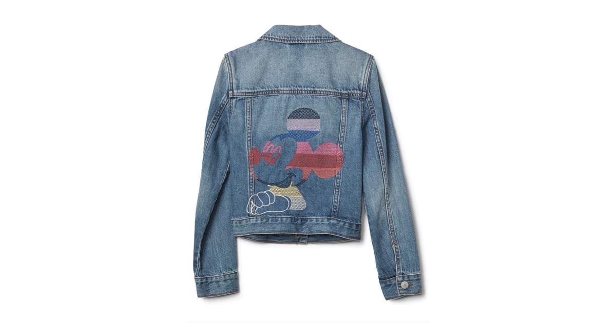 mickey mouse jean jacket gap