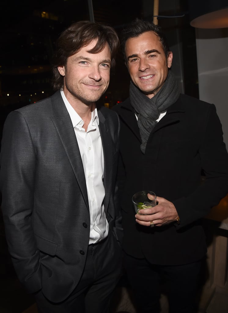 Jason Bateman and Justin Theroux caught up at the Dolce & Gabbana party.
