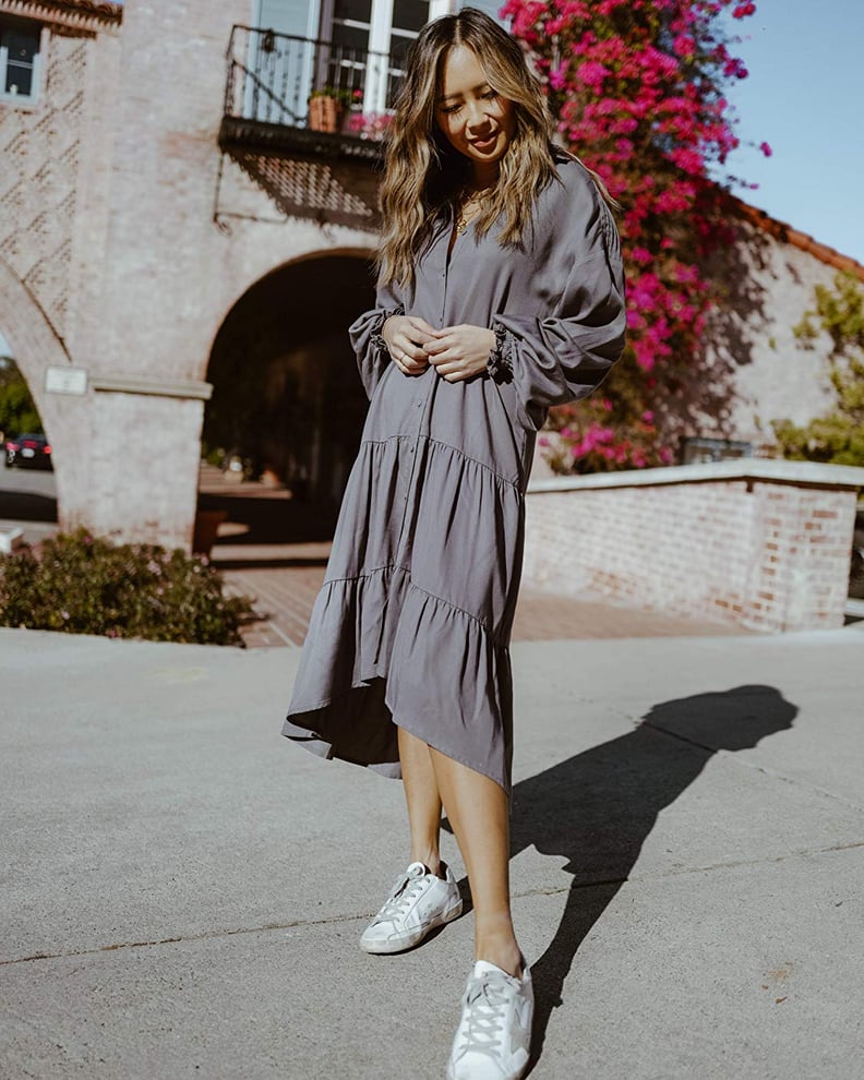 Easy Breezy Gray Swing Dress