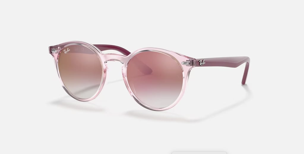 Ray-Ban Kids Polished Transparent Pink Sunglasses