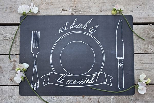 Chalkboard Placemats