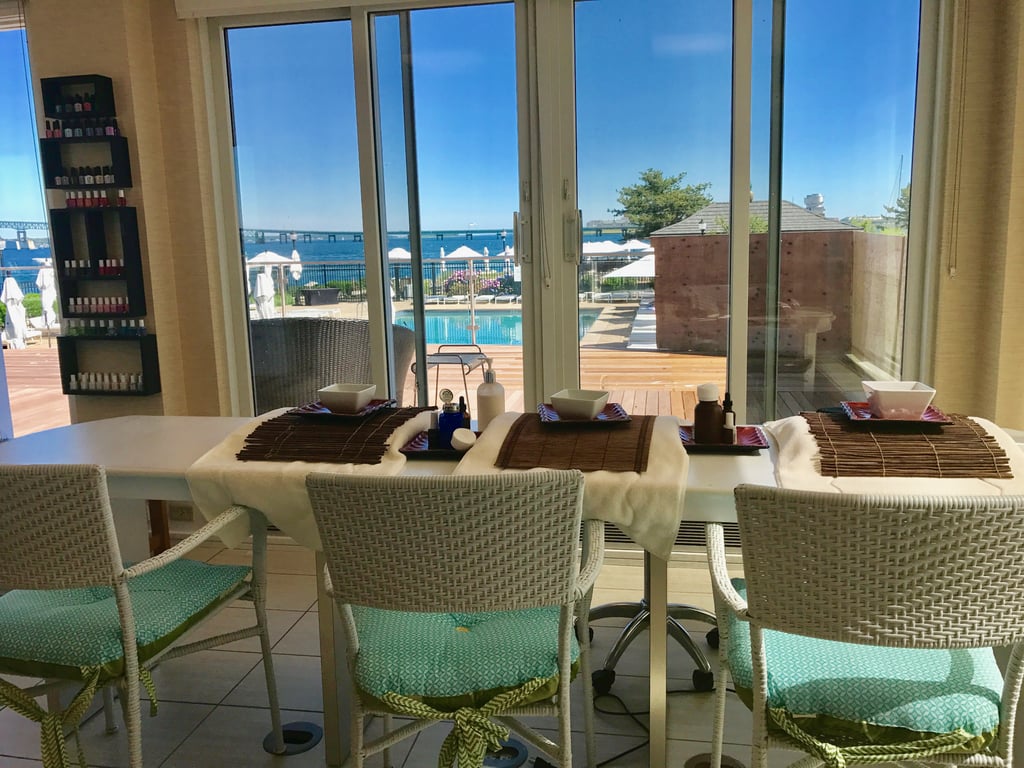 If you're in town for a wedding, get a manicure while enjoying one of the best views in the house at the spa.