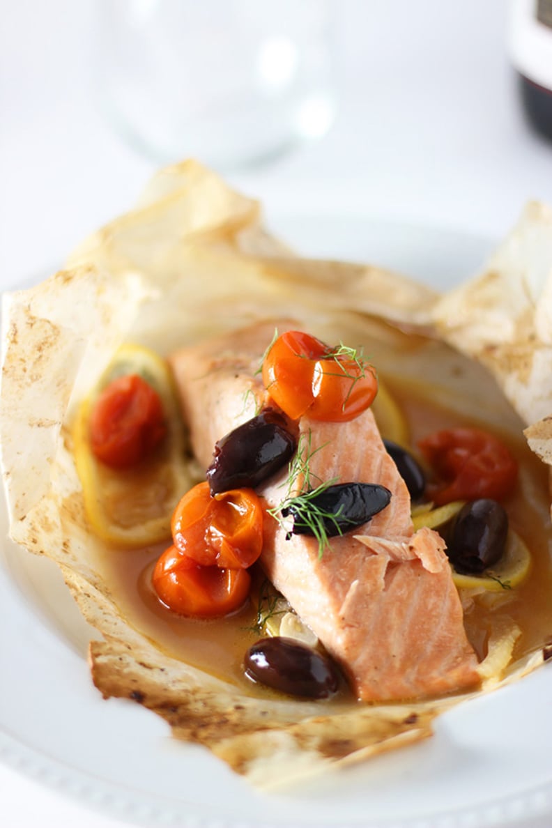 Salmon en Papillote With Fennel, Tomatoes, and Olives