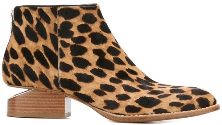 Alexander Wang 'Kori' Leopard-Print Ankle Boots ($695)