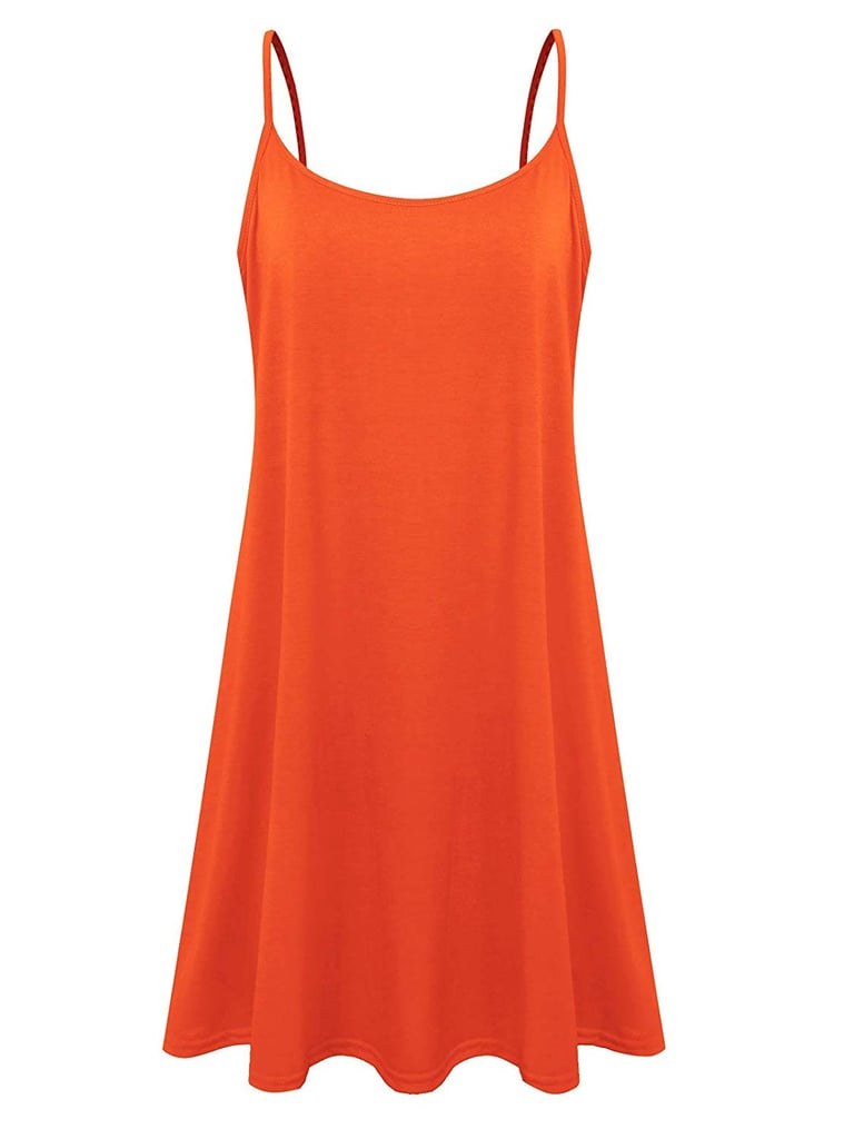 7th Element Plus Size Casual Spaghetti Loose Swing Slip Dress