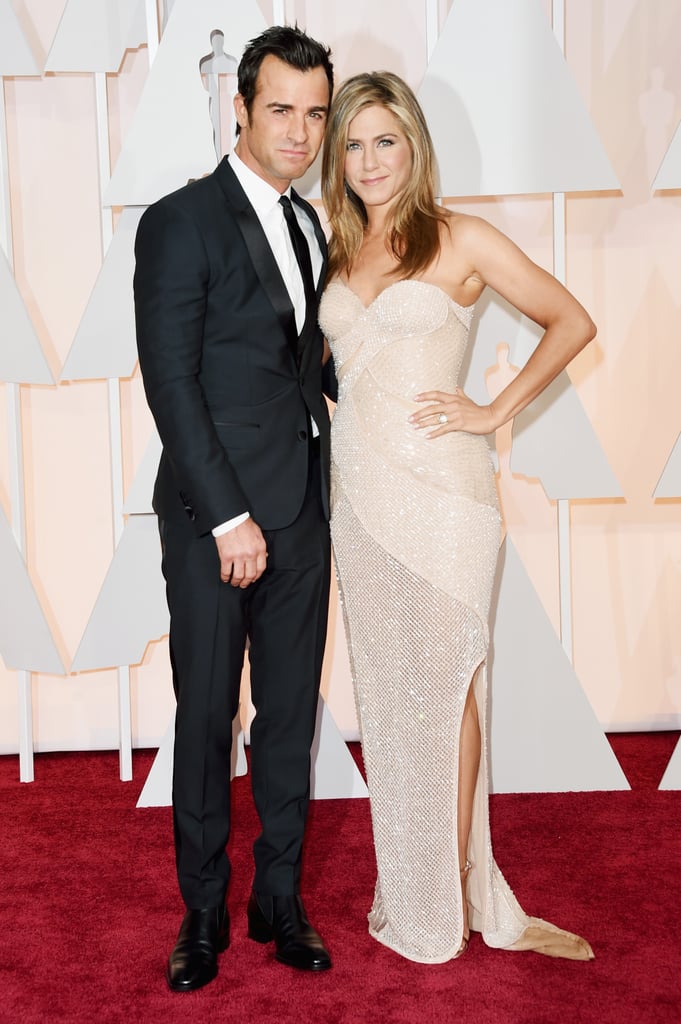 Jennifer Aniston Picking Up Emma Stone at the Oscars 2015
