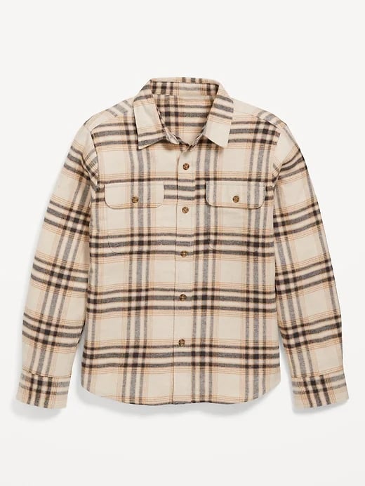 Old Navy Boy's Soft-Brushed Flannel Pocket Shirt
