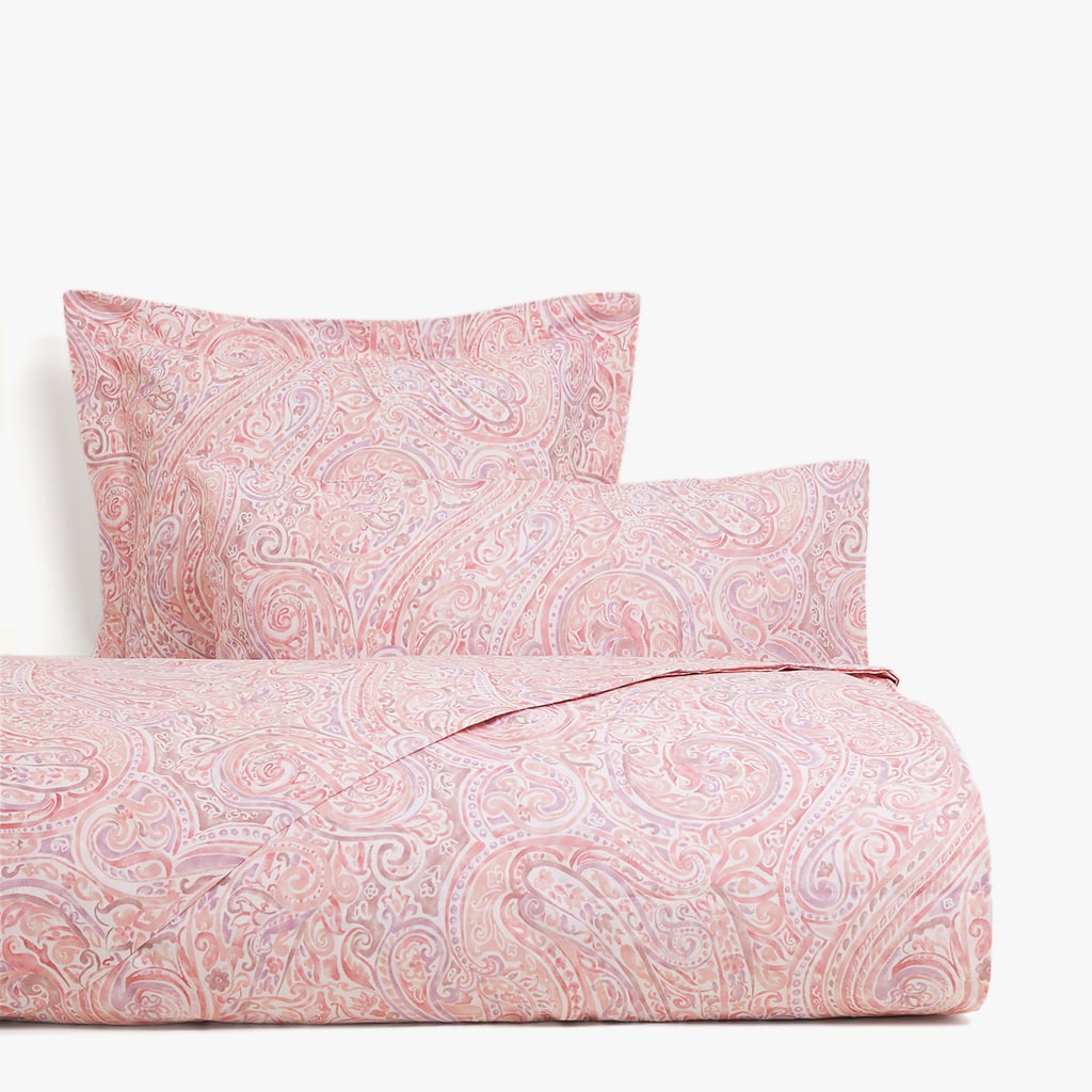 Pink-Paisley-Print Duvet ($80-$119)