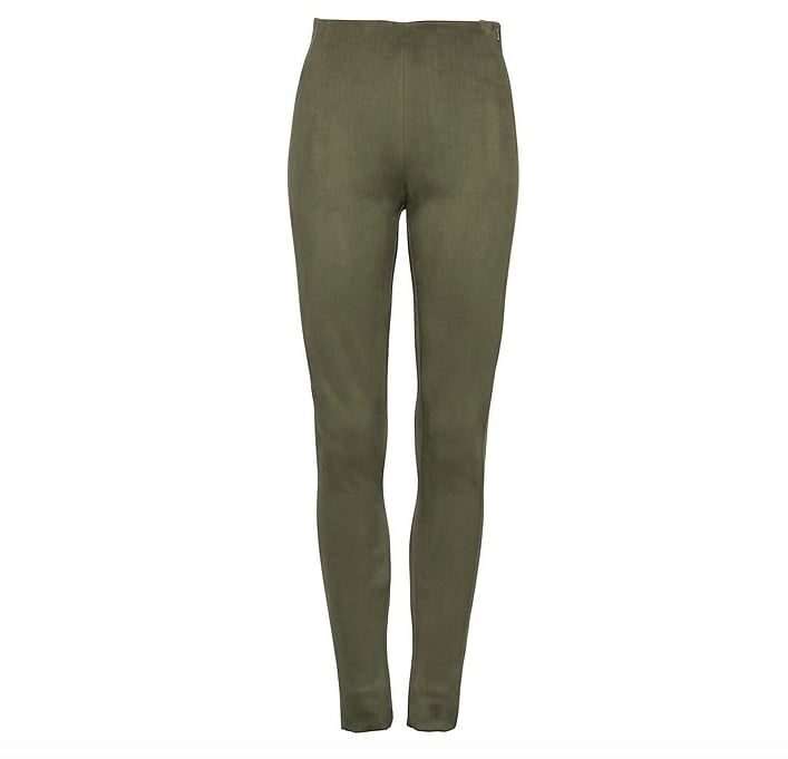 Devon Legging-Fit Vegan Stretch-Suede Ankle Pant