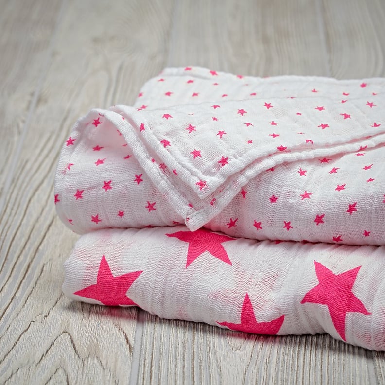 Aden + Anais Pink Star Swaddle Blankets Set