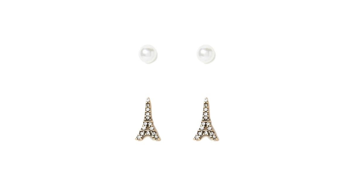 This Forever 21 Eiffel Tower Stud Set 