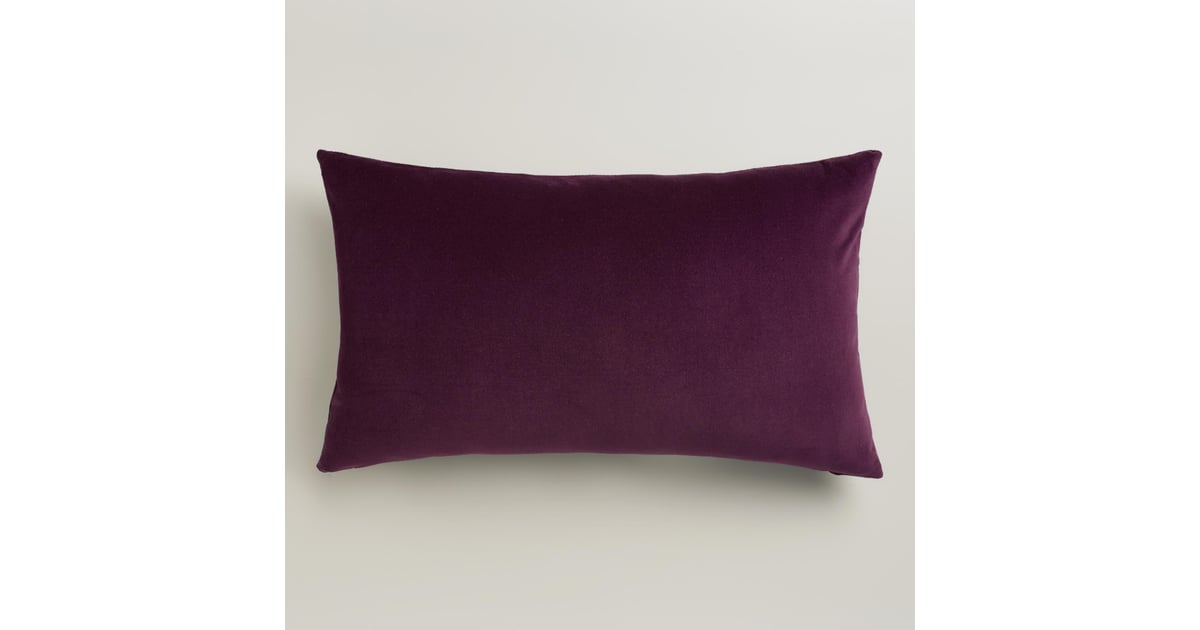 Burgundy Velvet Lumbar Pillow (17) Cozy Home Accessories POPSUGAR