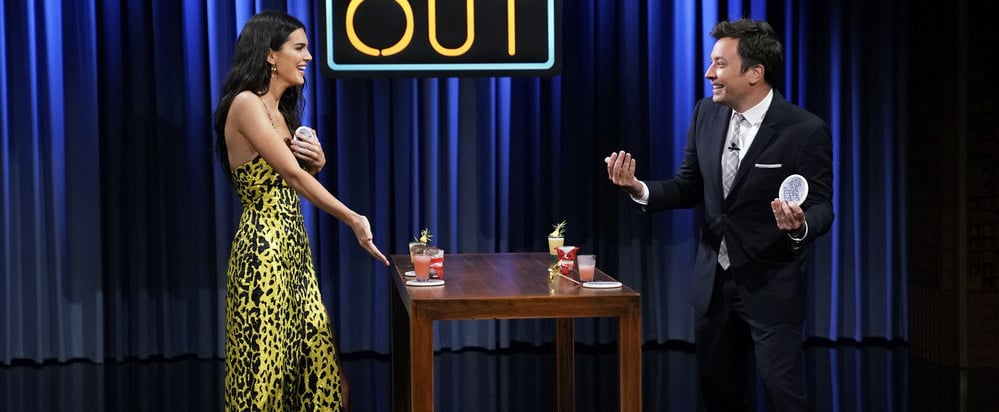 Kendall Jenner's Yellow Leopard Dress September 2019