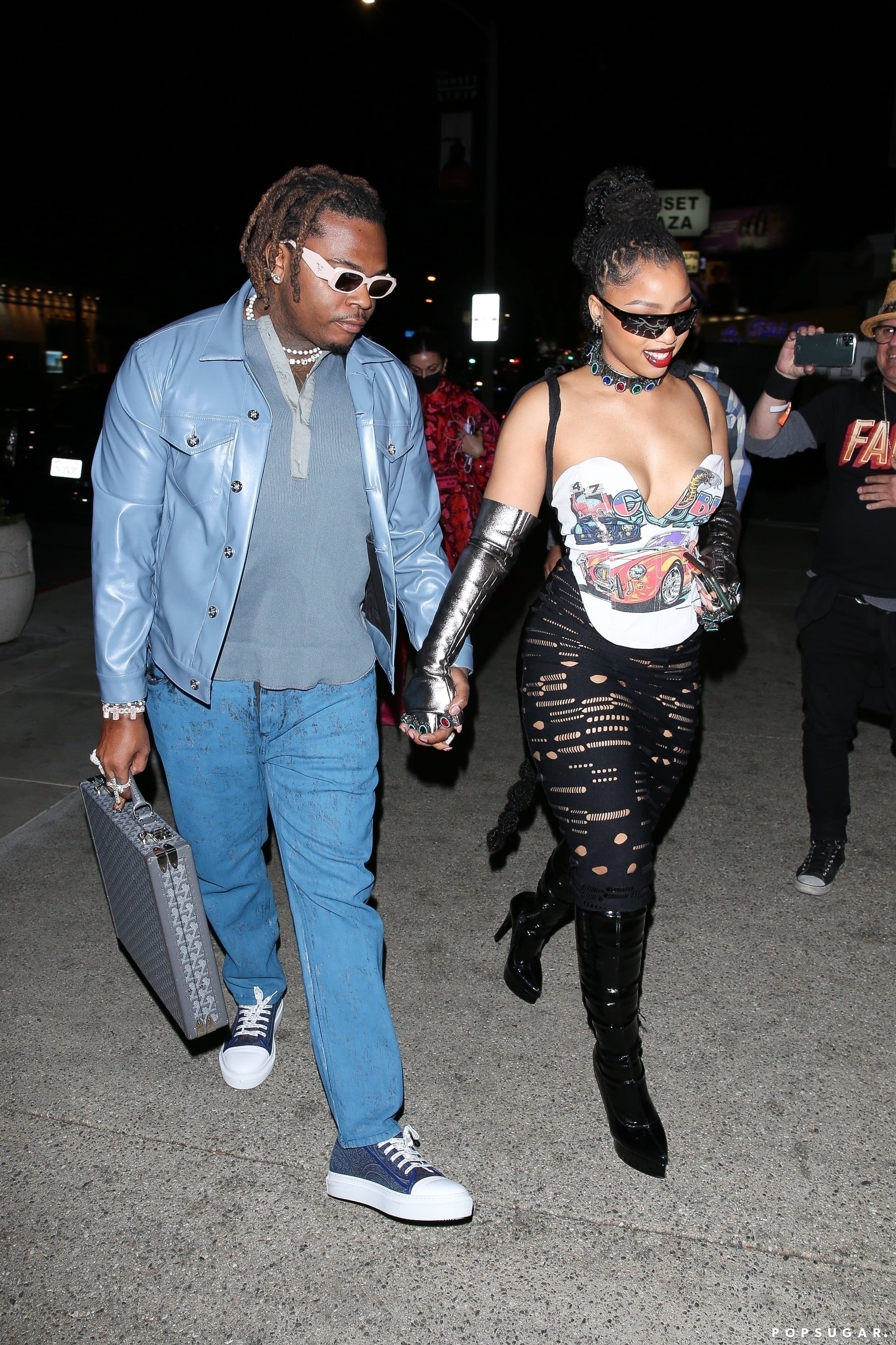 Chlöe and Gunna Spotted Out Holding Hands
